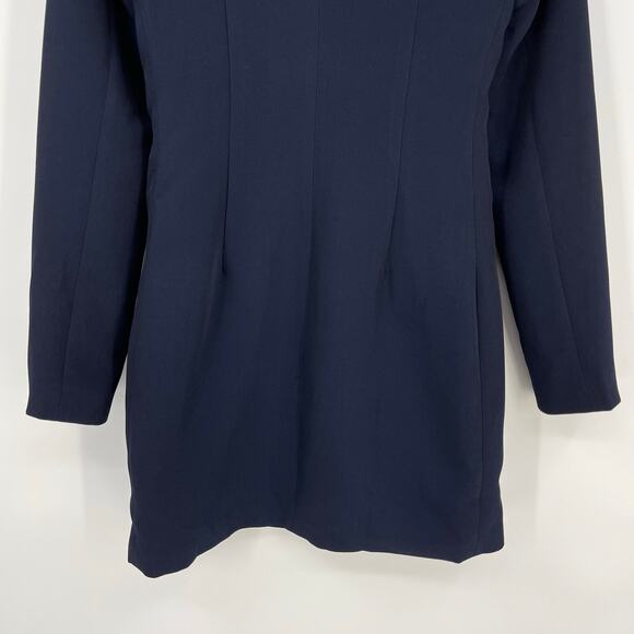 superdown | Madeline Blazer Dress in Navy Double Breasted Tailored Mini XS - Picture 8 of 10